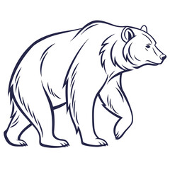 Minimal Line Bear 1