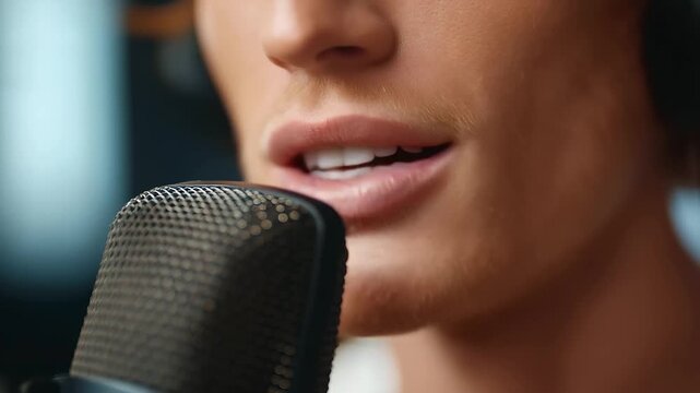 Emotional moment of connection with trembling voice and chapped lips