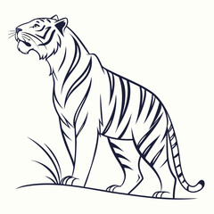 Minimal Line Tiger