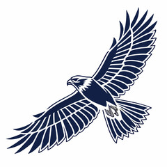 Obraz premium Geometric Falcon Wings 1