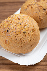 angle view mochi at vertical composition