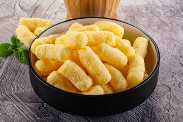 Golden crispy sweet corn sticks