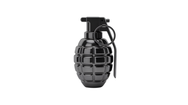 grenade isolated on white