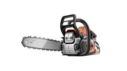 chainsaw isolated on white background