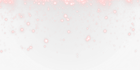 A red sparkle overlay with a transparent PNG of glittering stars creates a bright background for design