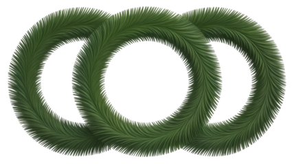 green grass wreath