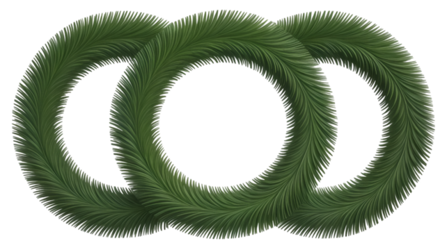 green grass wreath