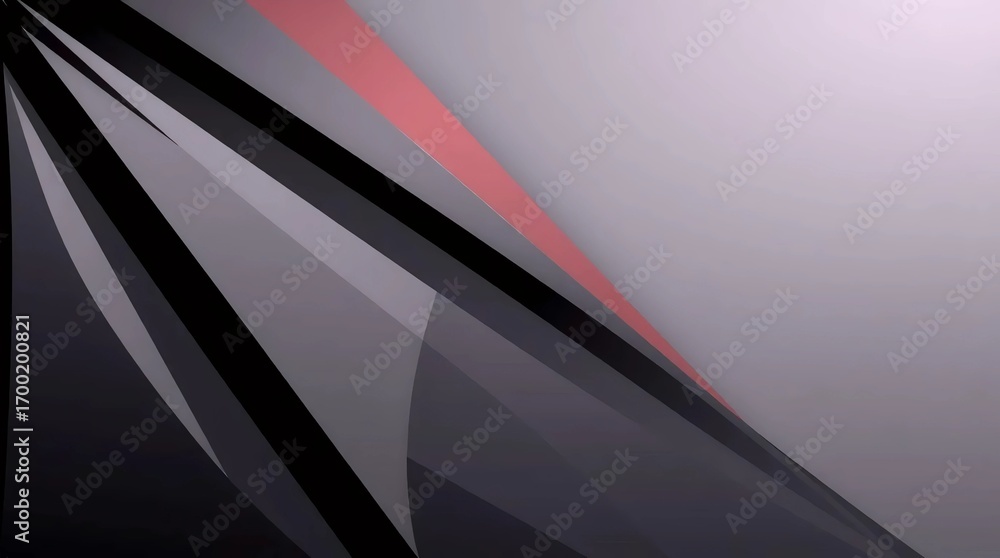 Poster abstract metallic gray background with overlapping geometric layers and gradient design