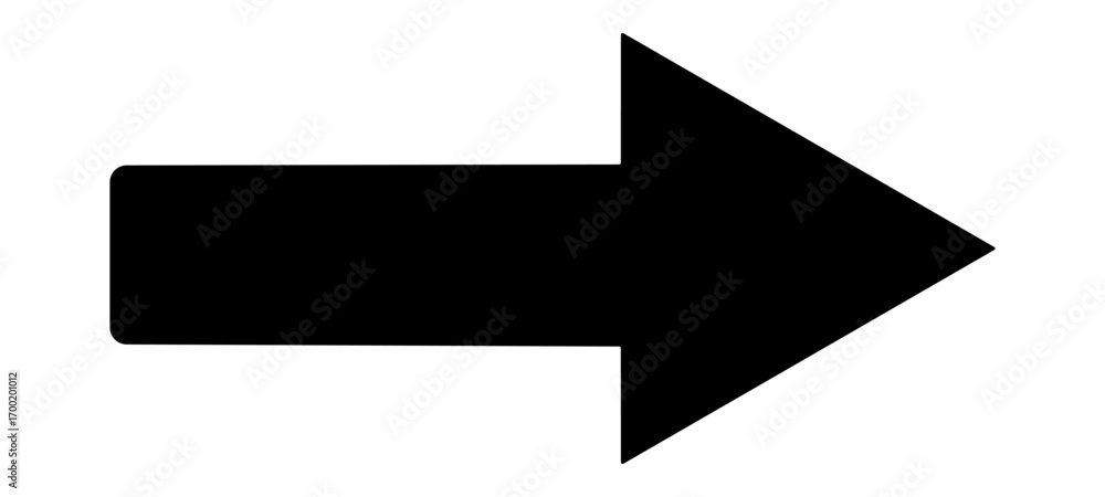 Poster straight pointed arrow icon. black arrow pointing to the right. black direction pointerm black arrow