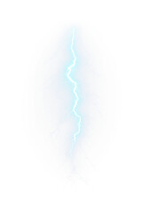 Experience the stunning Blue Lightning Bolt Effect set against a dark background perfect for Energy Power PNG overlays