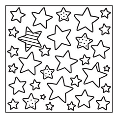 Obraz premium Comfy Patterns Bold and Easy Coloring Pages, Mindfulness, and Fun Creativity, line art, illustration, victor, black and white coloring pages, Hand-drawn coloring pages, Cozy coloring page