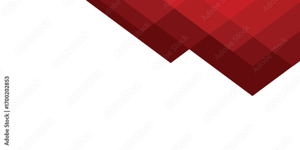 Poster abstract geometric background. triangle shapes pattern red color. business and presentation