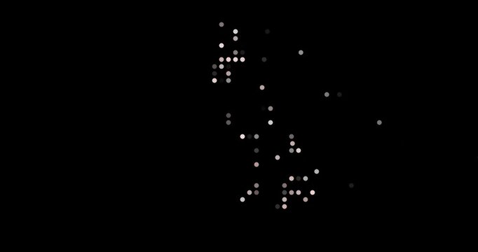 Digital Particles Drift Assembling Ethereal Philippines Map Design