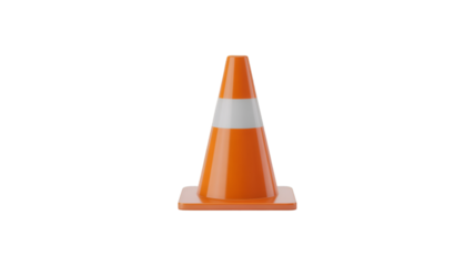 traffic cone isolated on white