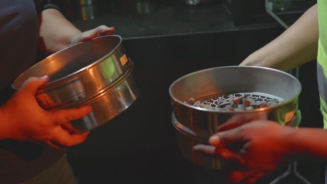 Industrial Process of Screening Minerals and Producing Asphalt
