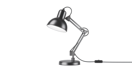 desk lamp isolated on white background