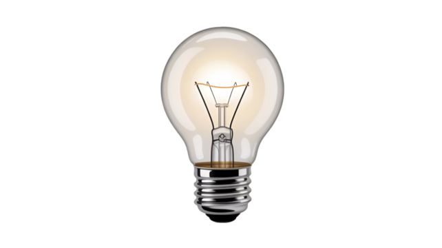 light bulb isolated on white
