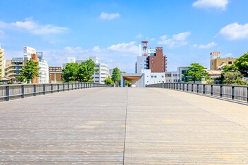 岡崎市、乙川に架かる桜城橋