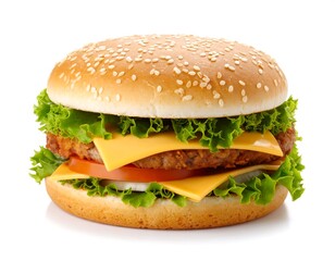 Close-up of a double cheeseburger (2)