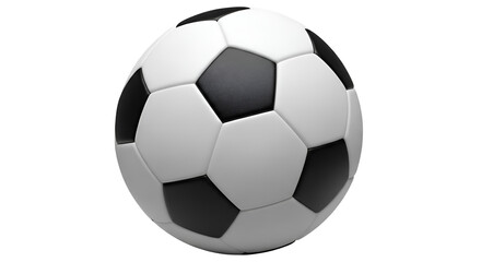 Naklejka premium Soccer ball close-up for sports and recreation isolated PNG with Transparent Background