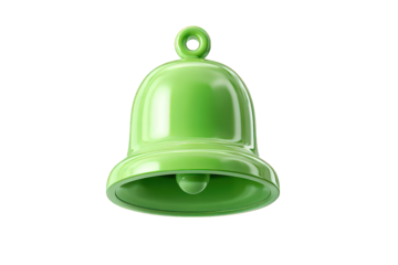 Vibrant Lime Green Bell Icon