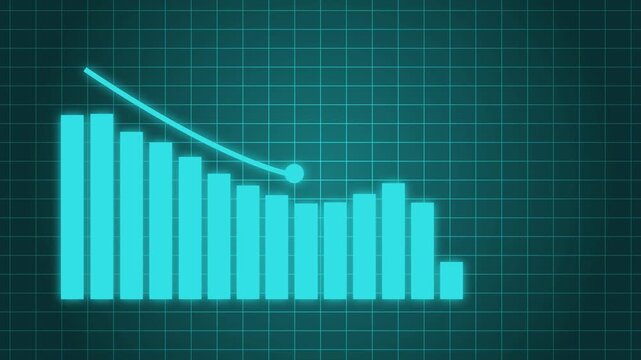 Monthly Business Report Infographic with Animated Chart Visualization