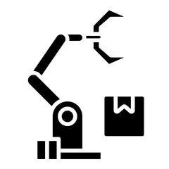 Delivery robot icon