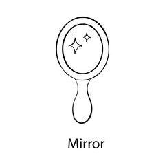 Mirror Hand Drawn Icon | Meditation, Identity, Aura, Mind, Soul