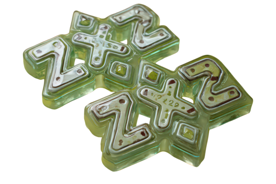 Abstract Decorative Design Featuring Interlocking Letters Z