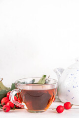 Fragrant autumn hawthorn berry tea