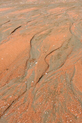 The beautiful landscape of surface and sand field.