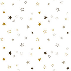 Star Sky Seamless Pattern scattered stars Red gold gray Transparent white background creative digital projects modern texture Christmas themes holiday design gift wrapping paper Winter Xmas mood
