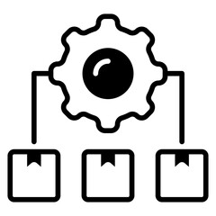 delivery  management icon