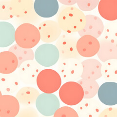 Set of watercolor circles with different colors