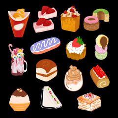 dessert design stickers available in various countries