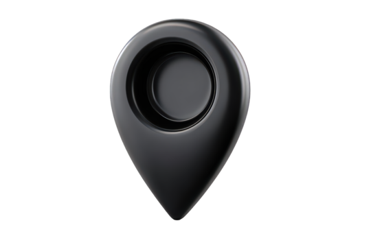 Dark Gray Location Pin Icon