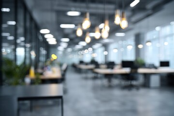 Beautiful blurred background of a light modern office  High quality photo. High quality