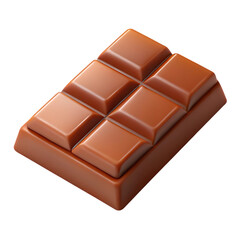 Fototapeta premium Delicious milk chocolate bar with square segments