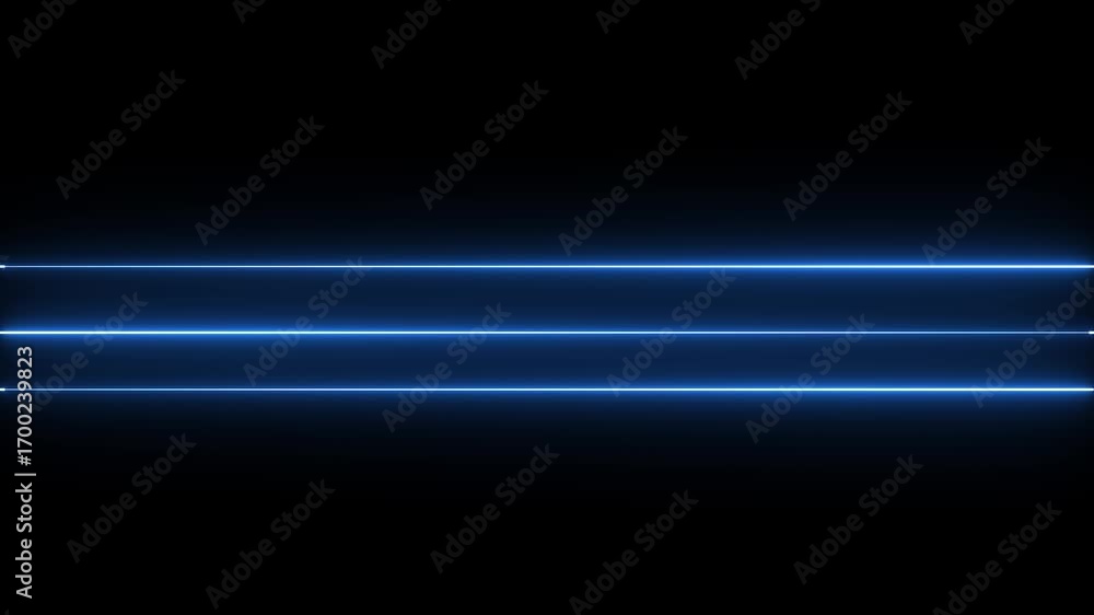 Poster abstract neon line icon animation glowing line light effect icon straight neon laser line horizontal