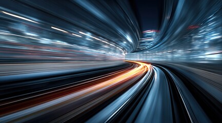 Agile concept with abstract high speed technology motion blur. High quality
