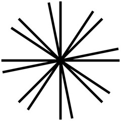 Symmetrical Line Explosions Brutalism