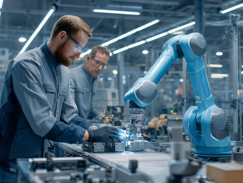 Human-Robot Collaboration in a Modern Production Line

