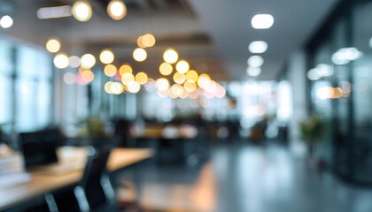 atmosphere around office blur background with bokeh light for corporate creative design. High quality