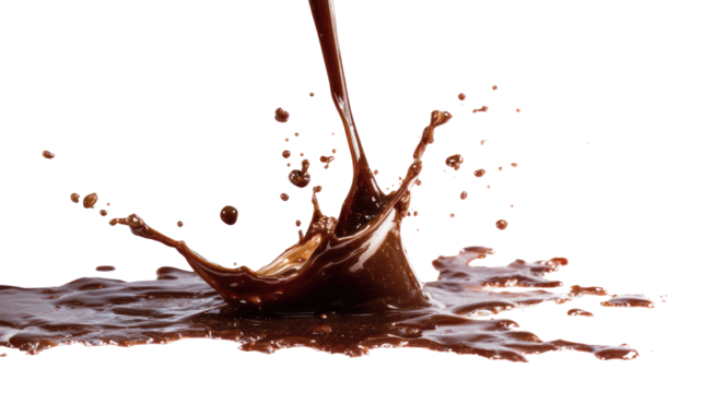 Dark liquid pouring, splashing