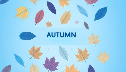 Vector seamless pattern of autumn leaves with warm seasonal colors and branches
