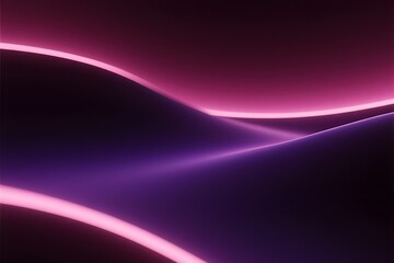 Neon Pink Purple Dark Wave Futuristic Abstract Glow Banner Poster Header Backdrop Design