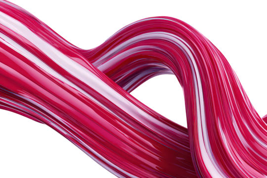 Abstract Red And White Fluid Flowing Design