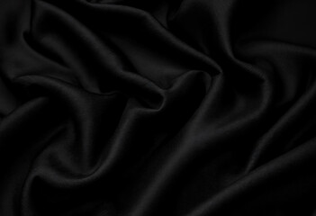 black satin fabric