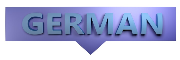 GERMAN blue arrow sign