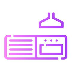 Obraz premium kitchen gradient icon